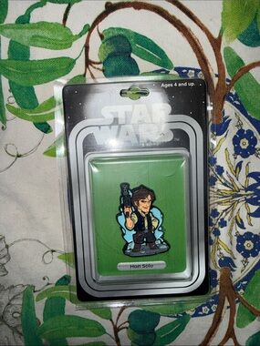 Star Wars Han Solo Enamel Pin on Green Cardback